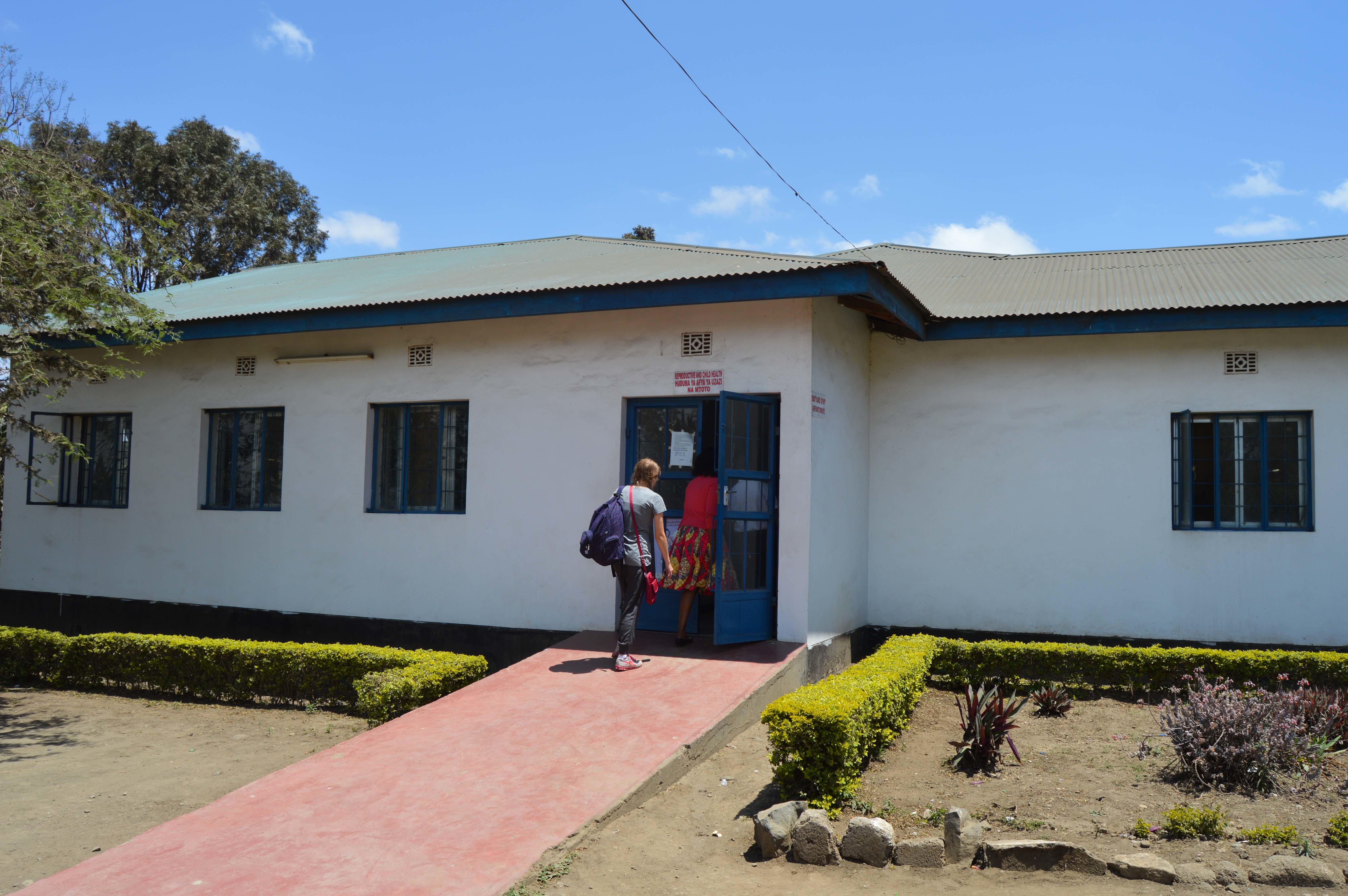 The exterior of a maternity hospital pictured by an intern on a midwifery internship in Tanzania with Projects Abroad. Projects Abroad intern pictures the local maternity hospital she will be working in during her midwifery internship in Tanzania.